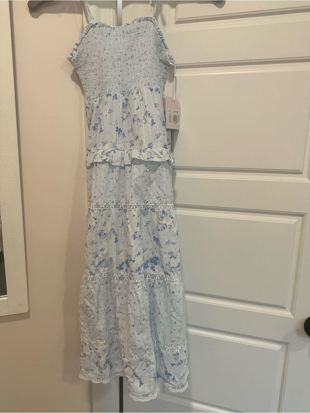 LoveShackFancy x Target Girl’s Stella Budding Florals Tiered Maxi Dress Size 9